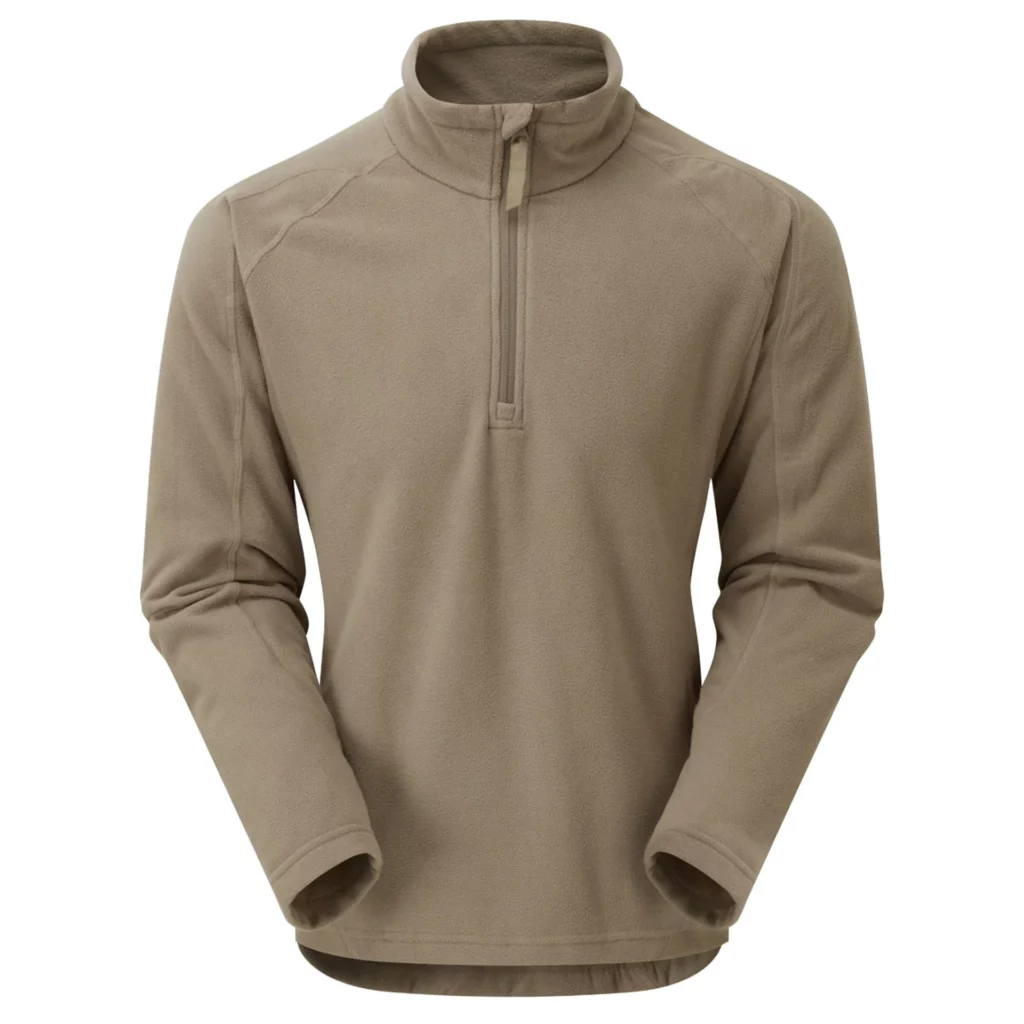 coyote tan fleece mid layer