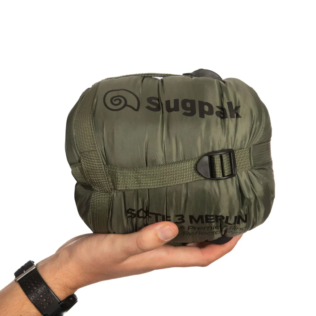Snugpak Softie 3 Merlin sleeping bag in olive green