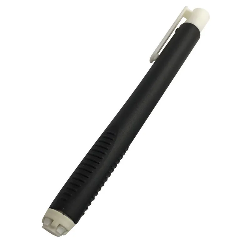 Click Eraser - Black Pen Barrel with Easy Grip