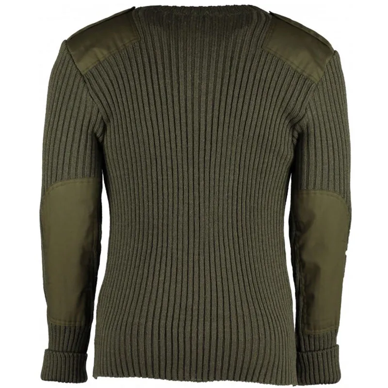 Olive Green Jersey Heavy Wool Woolly Pully