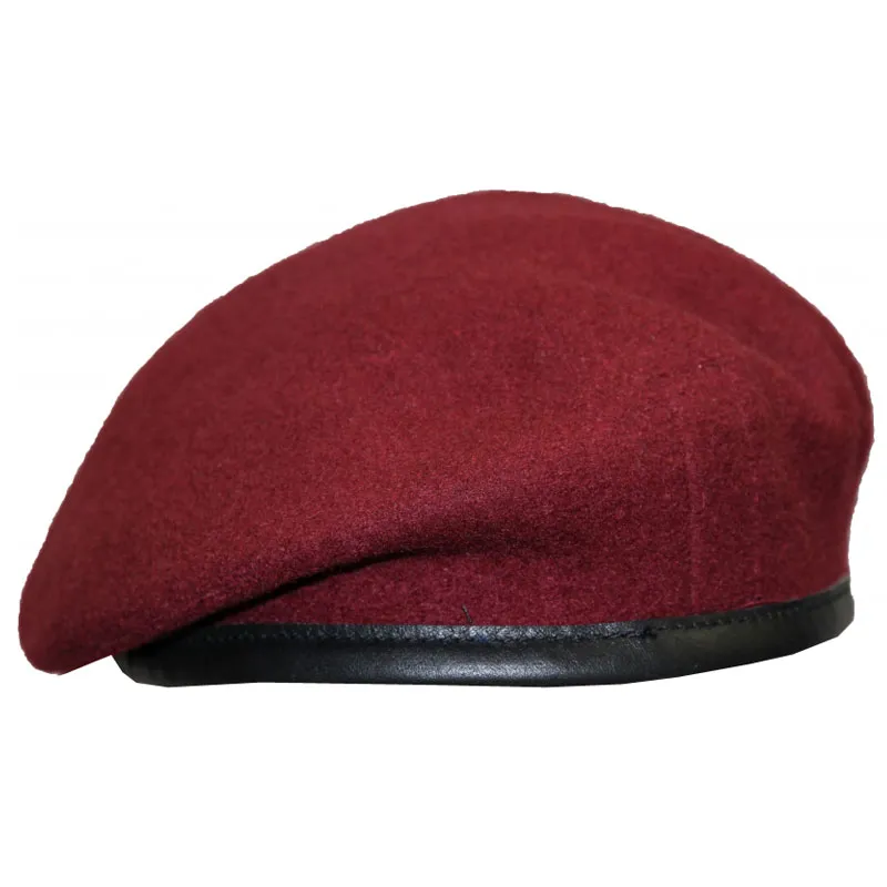 Maroon Officers Small Crown Beret