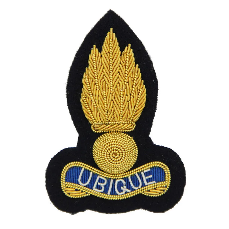 Royal Engineers RE Navy Officers Cloth Cap Badge