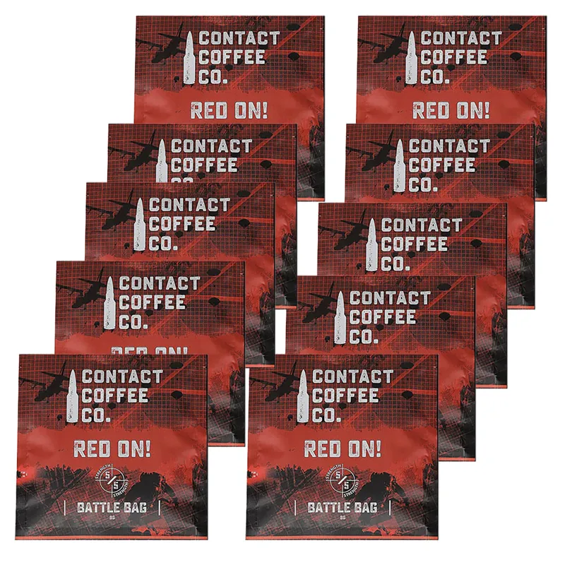 Contact Coffee Co Red On Individual x10 Bags