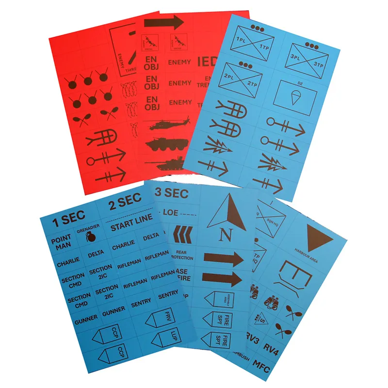 DZS Military Model Kit Symbol Sheet