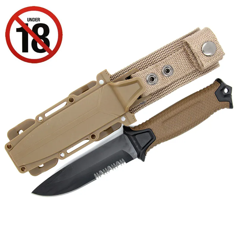 GSA Coyote Tan Survival Knife and MOLLE Sheath
