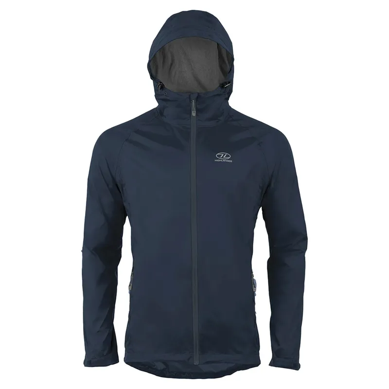 Highlander Stow and Go Pack Away Waterproof Jacket Navy