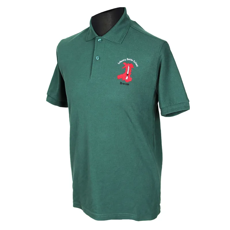 Infantry Battle School Green Polo Shirt