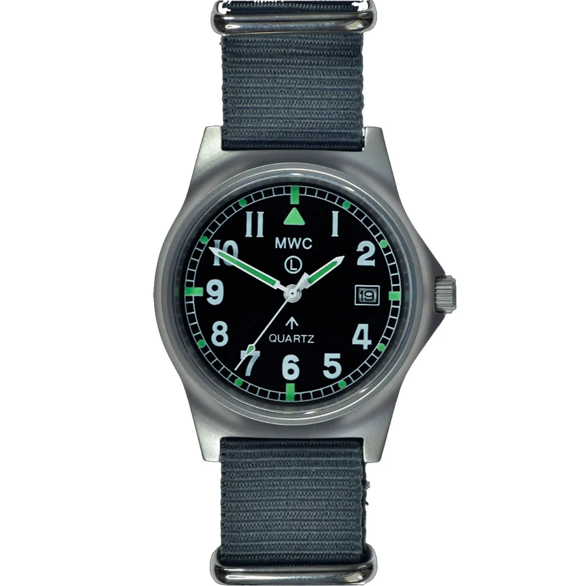 Cwc Watch Orologio Da Tasca MWC Militare - Automatico Acciaio Nero Quadrante Nero MWC Automatico Acciaio Nero 47.5mm Movimento NH35A - Foto 6