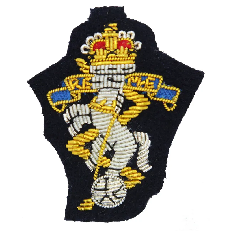 REME Navy Officers Cloth Cap Badge