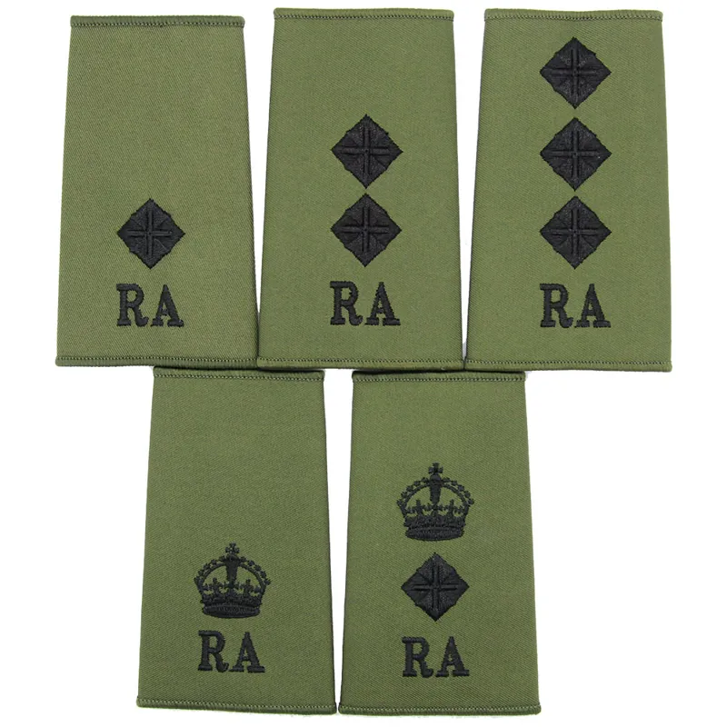 Royal Artillery RA Officers Rank Slides