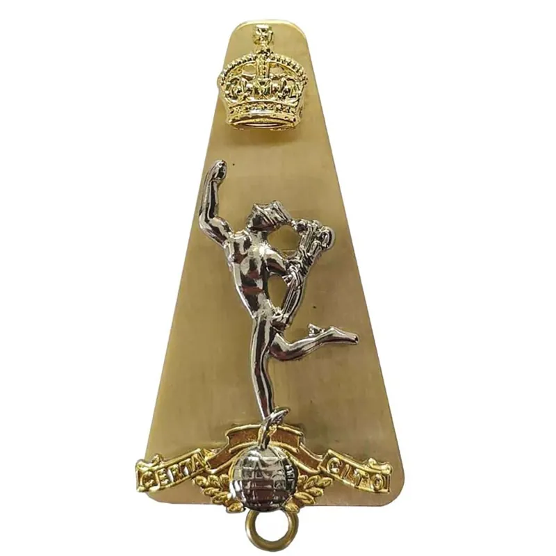 Royal Signals Kings Crown Metal Cap Badge