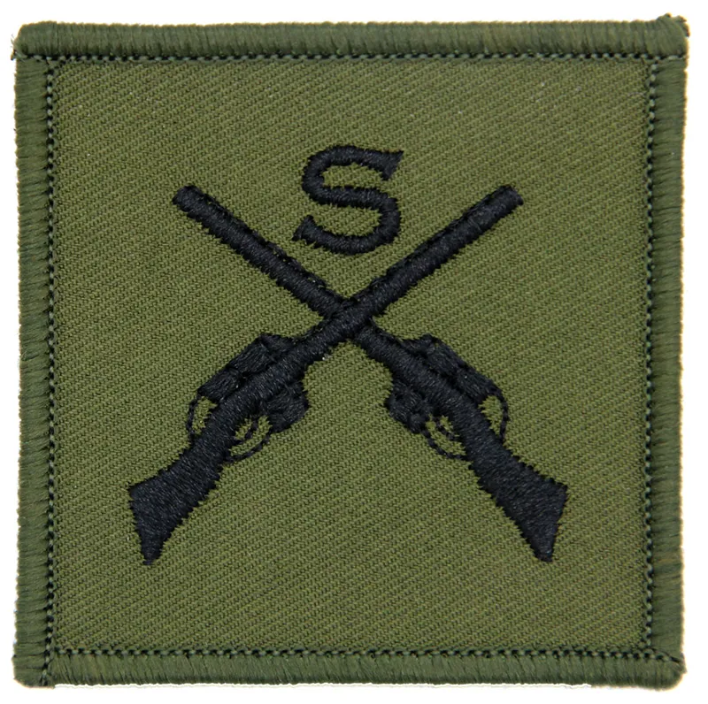Sniper Qualification Badge Olive and Black Subdued