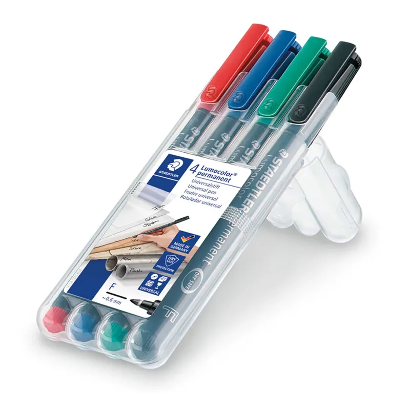 Staedtler Lumocolor Permanent Pen 318 WP4 Fine Tip