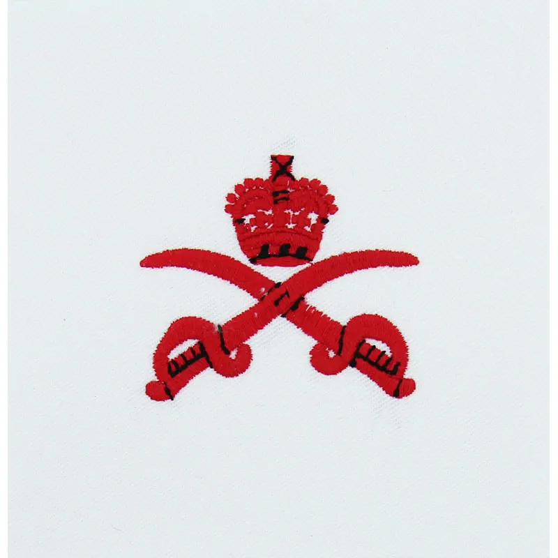 PTI Crossed Swords Red White Vest Badge