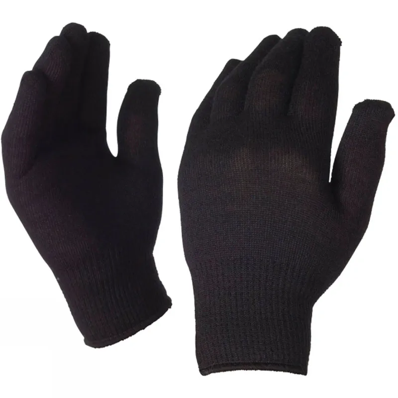Black Nylon Thermal Gloves Inners