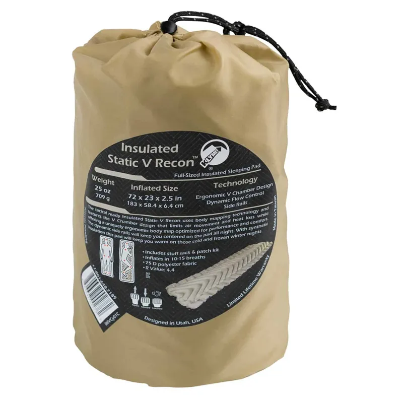 Klymit Insulated Static V Sleeping Pad - Recon-1