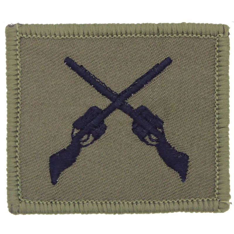 Skill At Arms Instructor Crossed Rifles Olive Patch