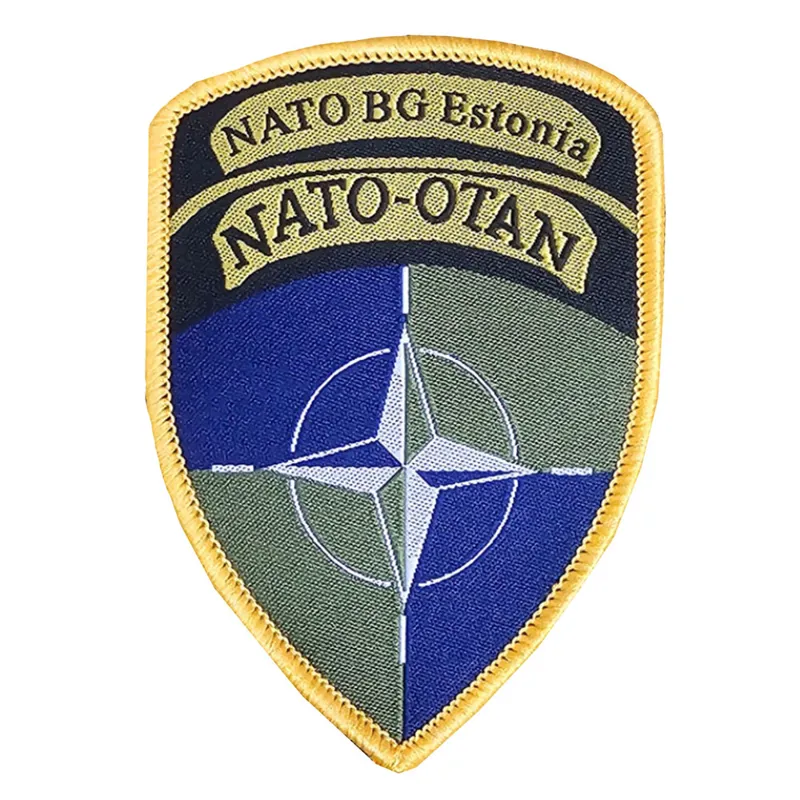 NATO Battle Group Estonia Hook and Loop TRF Flash