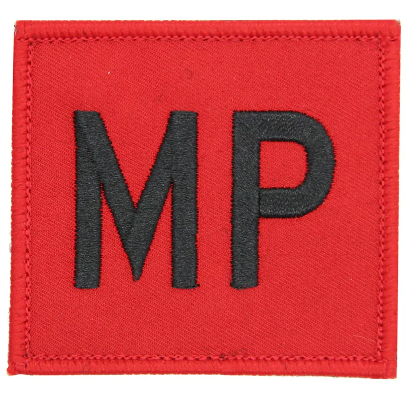 MP Patch Hook and Loop Scarlet Red