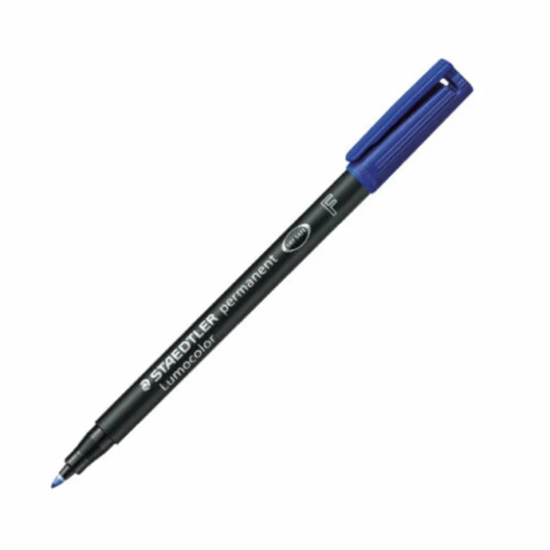 Staedtler Lumocolour Permanent Pen Marker 318 BLUE Fine Tip