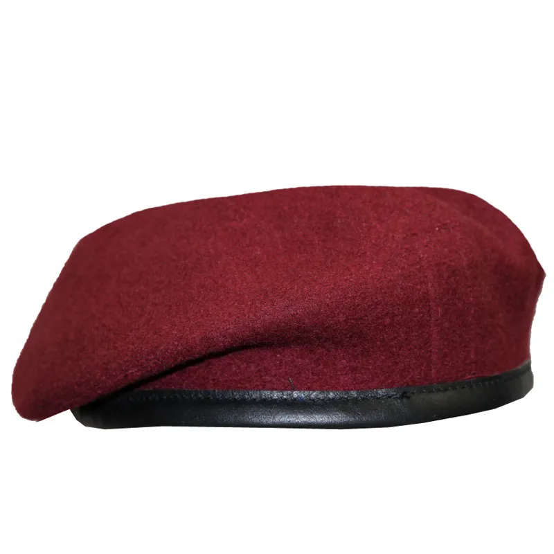 Maroon Commando Small Crown Berets Co-1