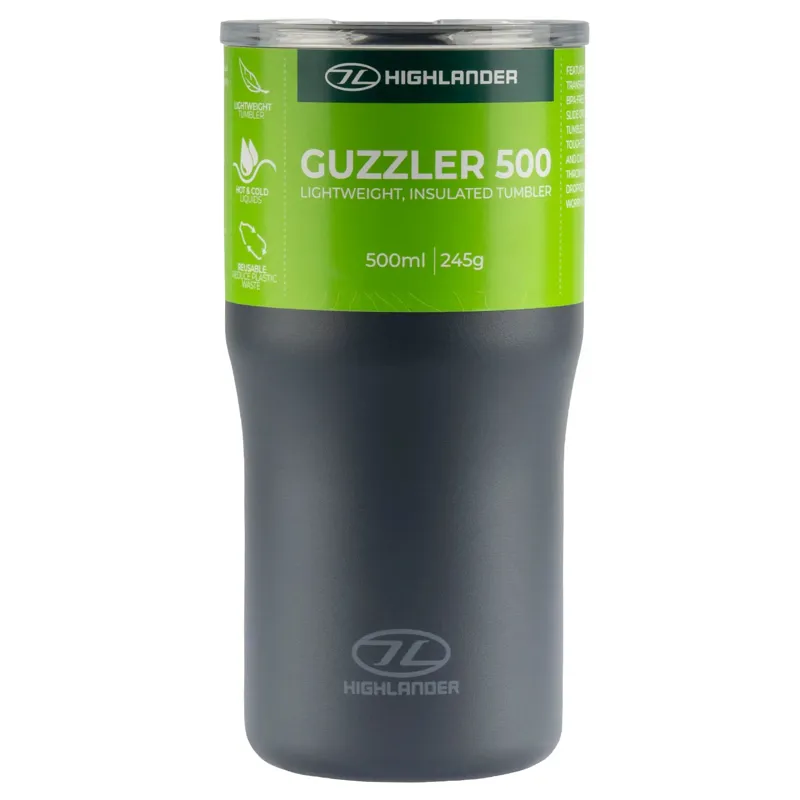 Highlander Guzzler 500ml Insulated Tumbler Charcoal-1
