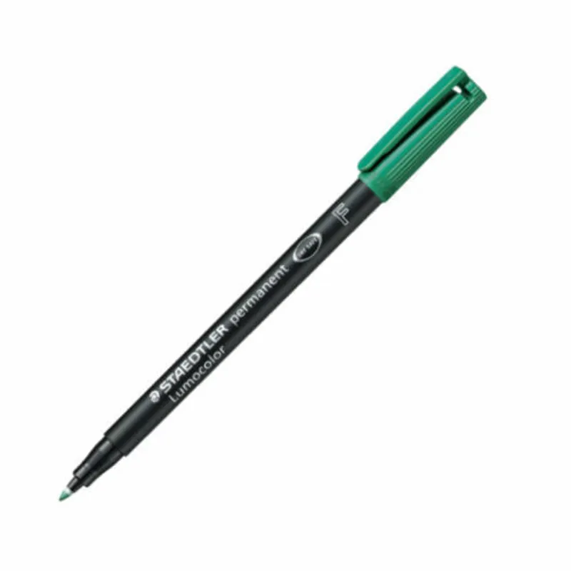 Staedtler Lumocolour Permanent Pen Marker 318 GREEN Fine Tip