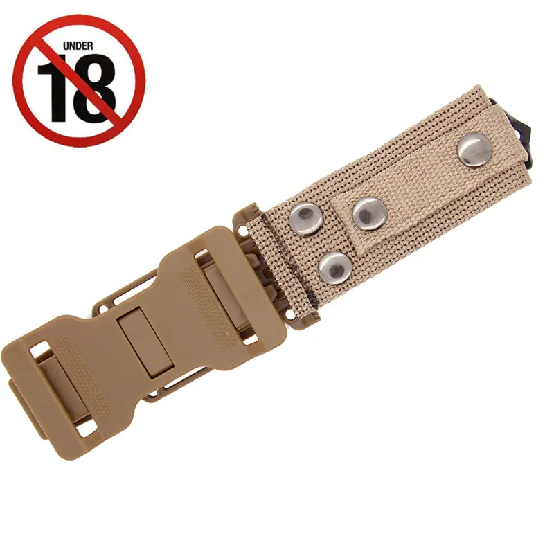 GSA Coyote Tan Survival Knife and MOLLE Sheath-5