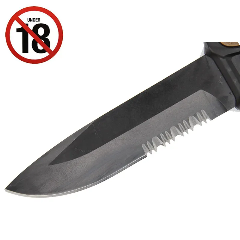 GSA Coyote Tan Survival Knife and MOLLE Sheath-2