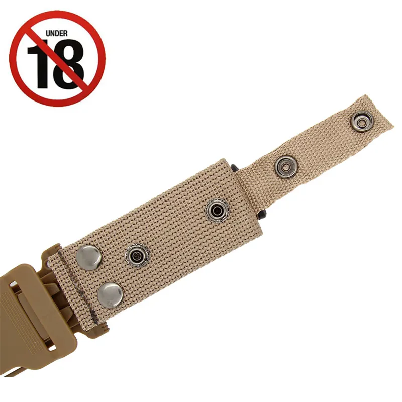GSA Coyote Tan Survival Knife and MOLLE Sheath-6
