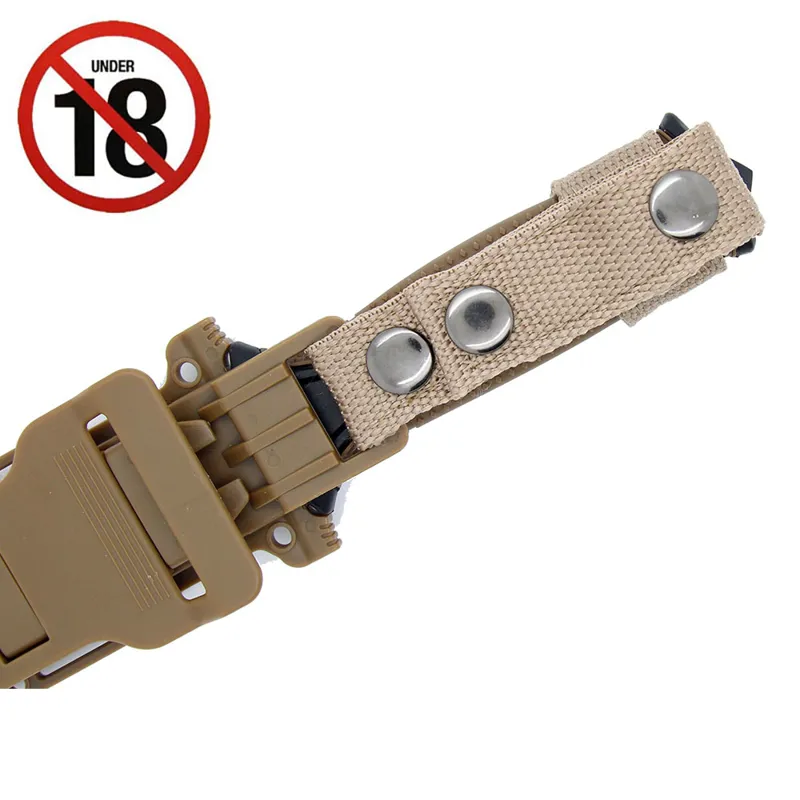 GSA Coyote Tan Survival Knife and MOLLE Sheath-7