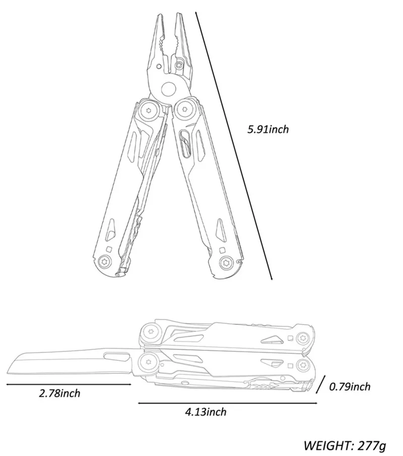 GSA Black Jack Multi Tool in Black-2