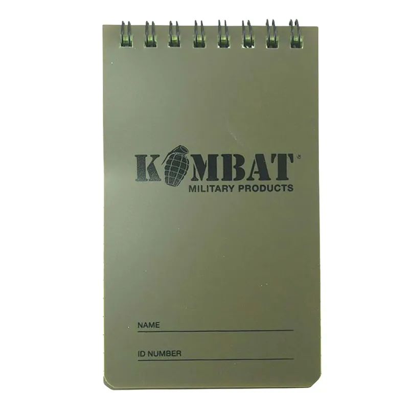 Kombat Mini Olive Waterproof Note Book