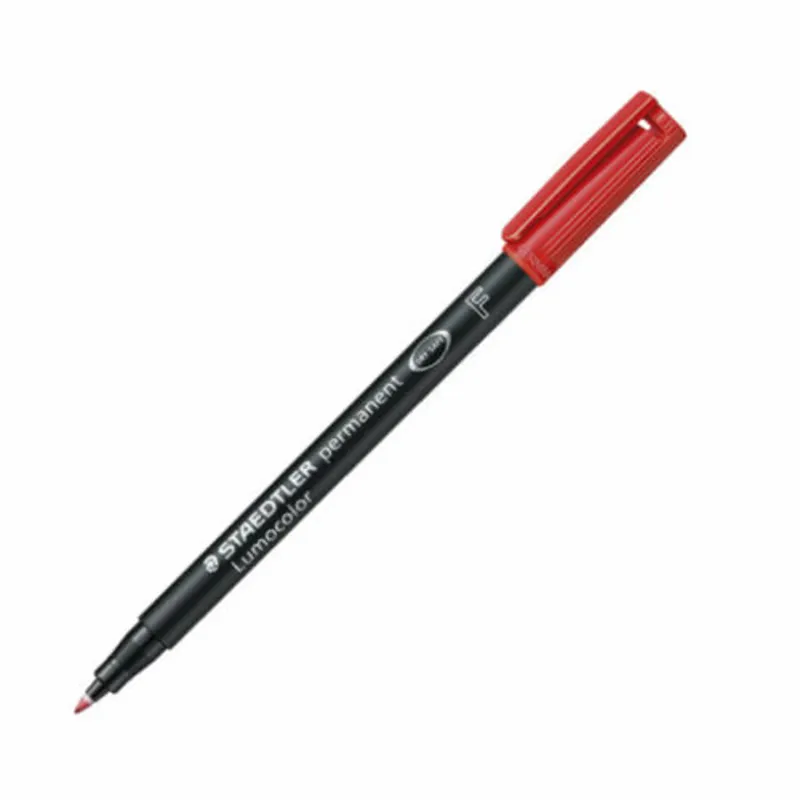 Staedtler Lumocolour Permanent Pen Marker 318 RED Fine Tip