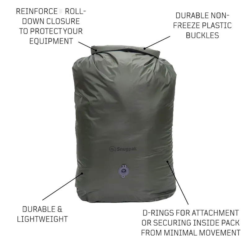 Snugpak Olive 20ltr Dri-Sak With Air Valve-2