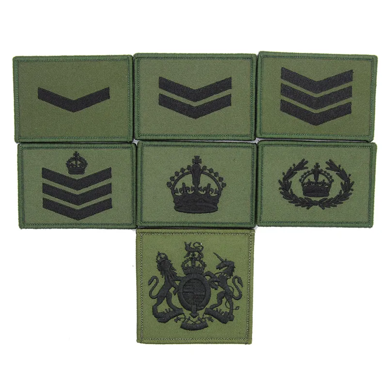 Commando OD Blk Hook and Loop Rank Patch