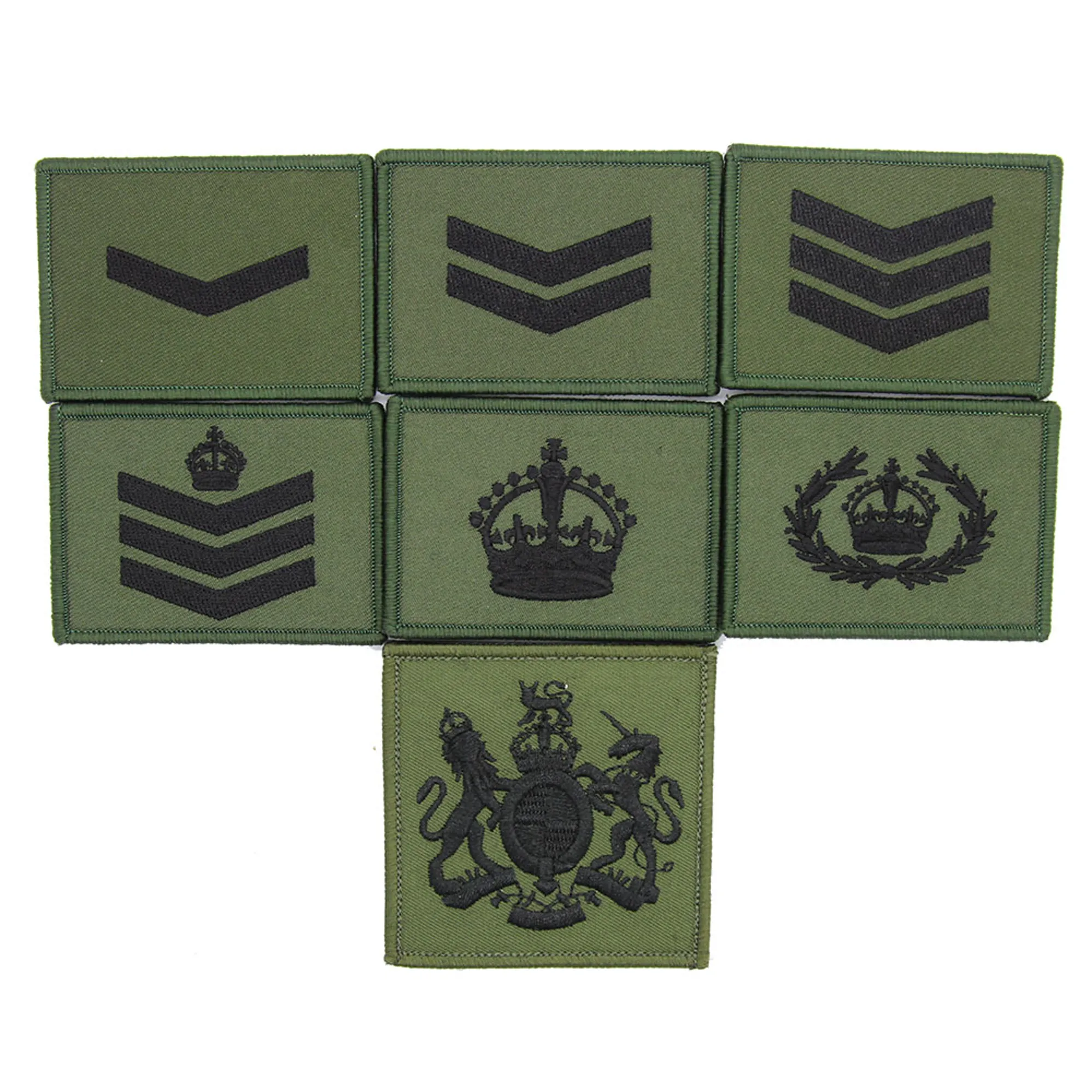 Color Patch Commando Commando OD BLK Rank Patch