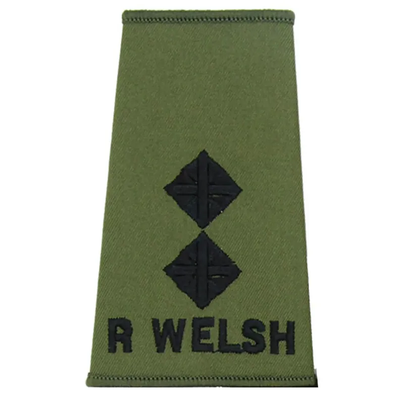 Royal Welsh Officers Olive Rank Slides