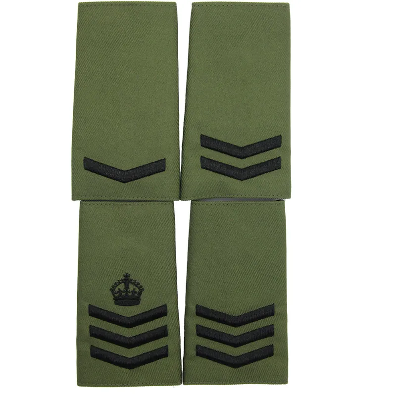 Royal Marine Commando Rank Slides Olive