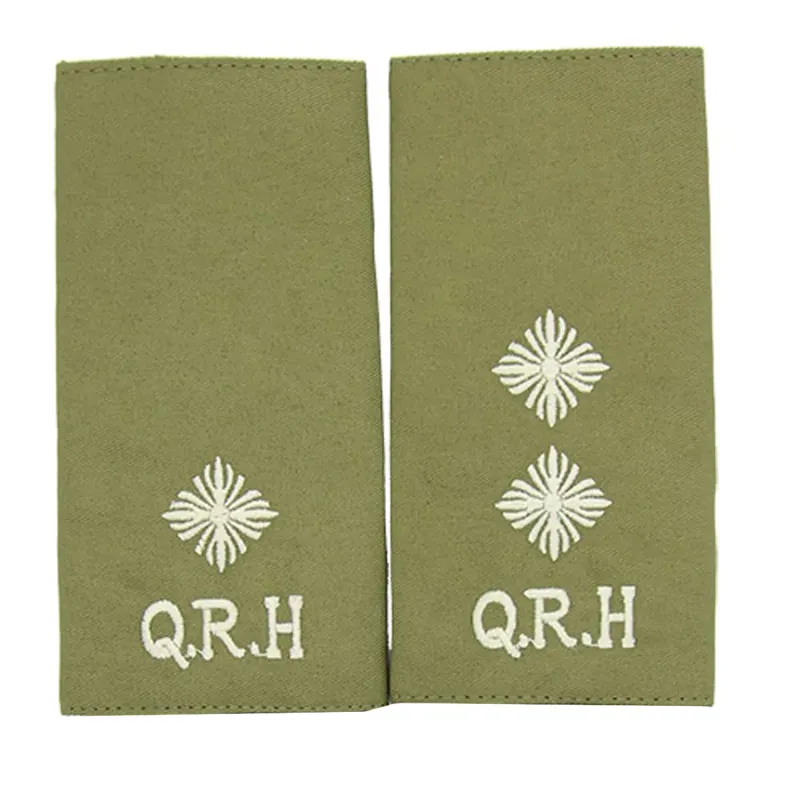 Queens Royal Hussars QRH Officers Rank Slides