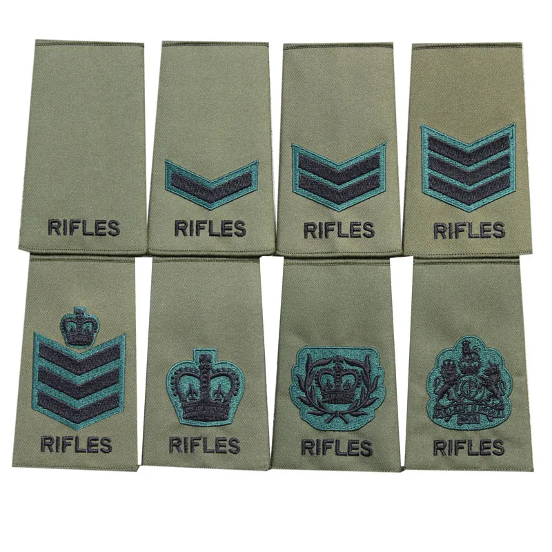 Rifles Olive Rank Slides-1