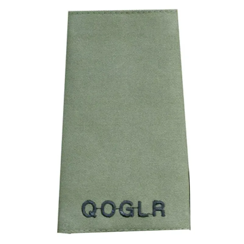 Queens Own Gurkha Logistics Regiment QOGLR Rank Slides