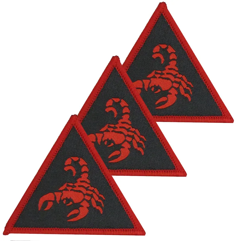 3rd Deep Recce Strike Brigade Combat Team Red Black Hook and Loop x3 TRF