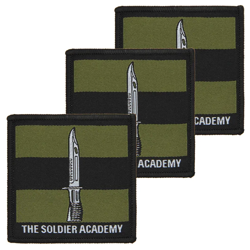 Soldier Academy Subdued Hook and Loop TRF x3 Pack