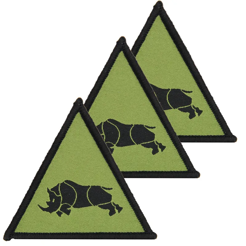 1st UK Arm Div Black Rhino Hook and Loop Subdued x3 TRF Pack