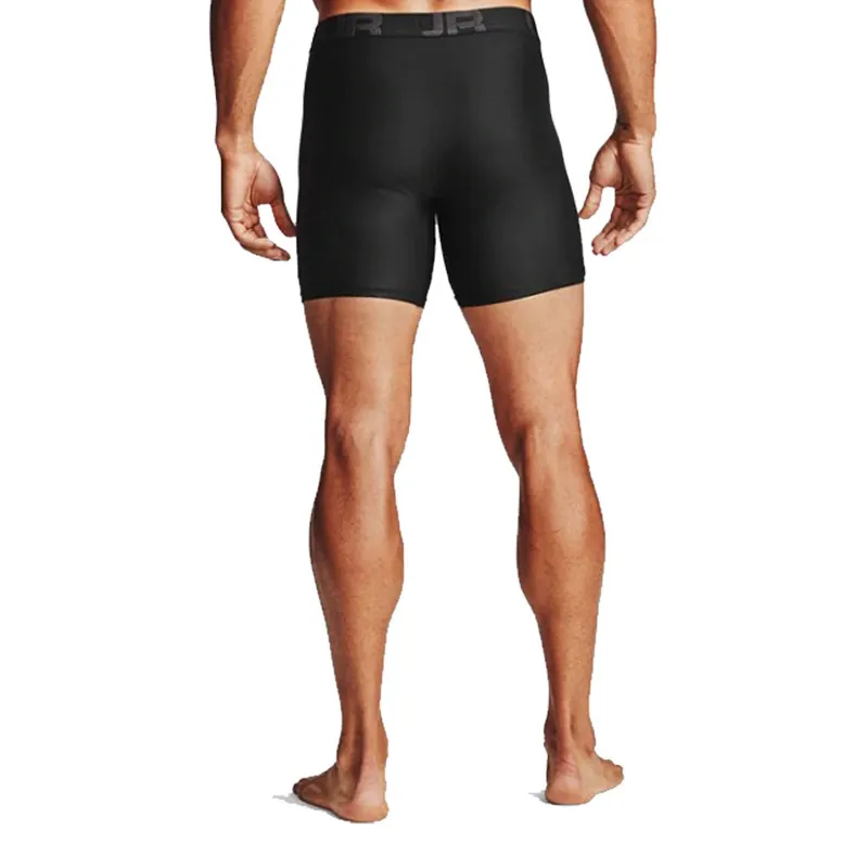 Under Armour Tech 6 Inch Boxer Jocks Black 2 Pack-4