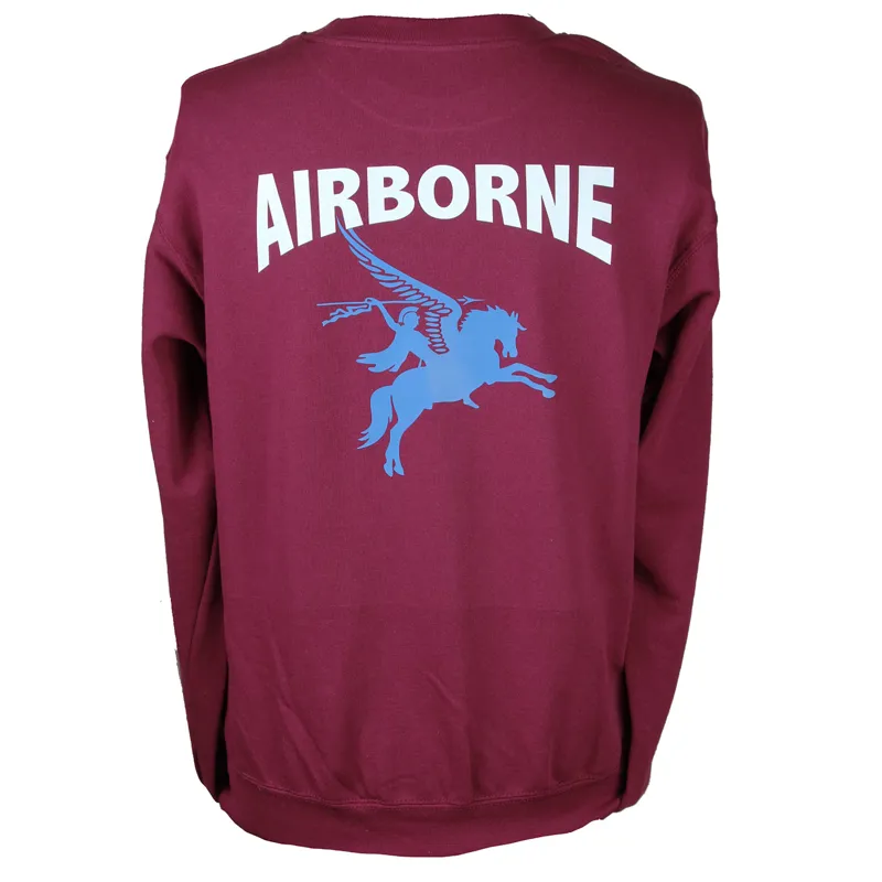 Maroon Pegasus Airborne Sweatshirt-1