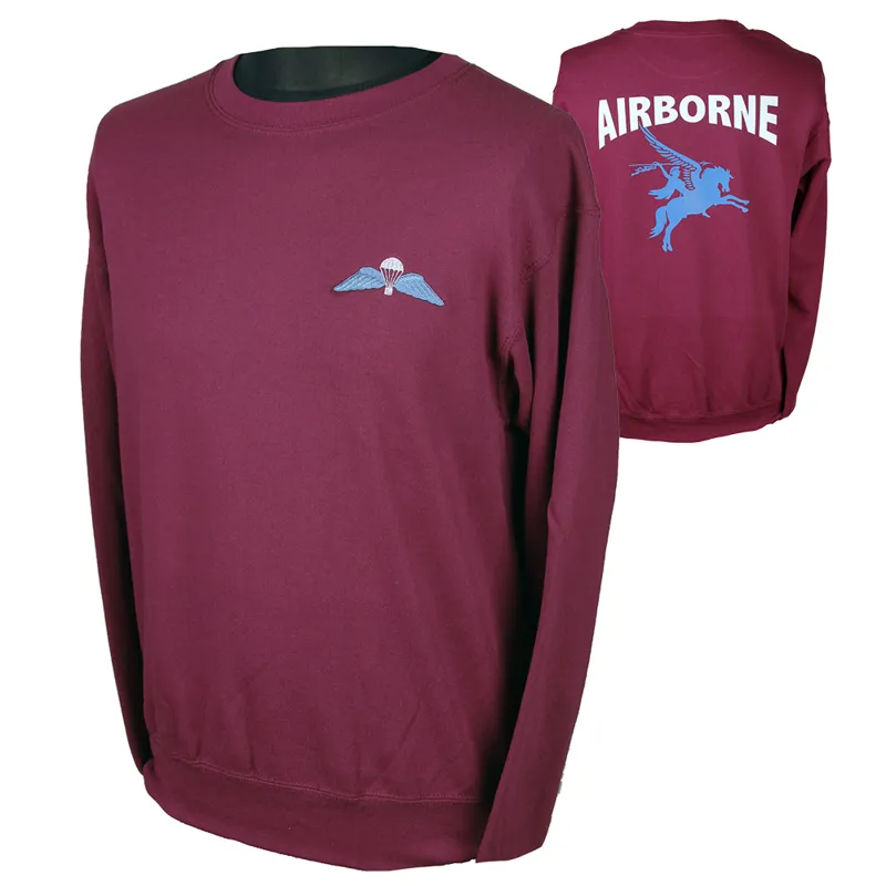Maroon Pegasus Airborne Sweatshirt