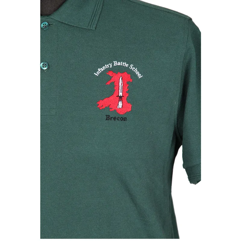Infantry Battle School Green Polo Shirt-1