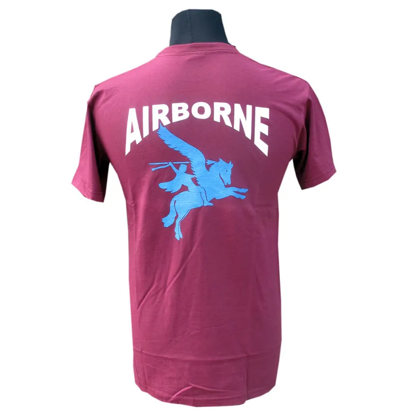 Pegasus Airborne Maroon T Shirt-1